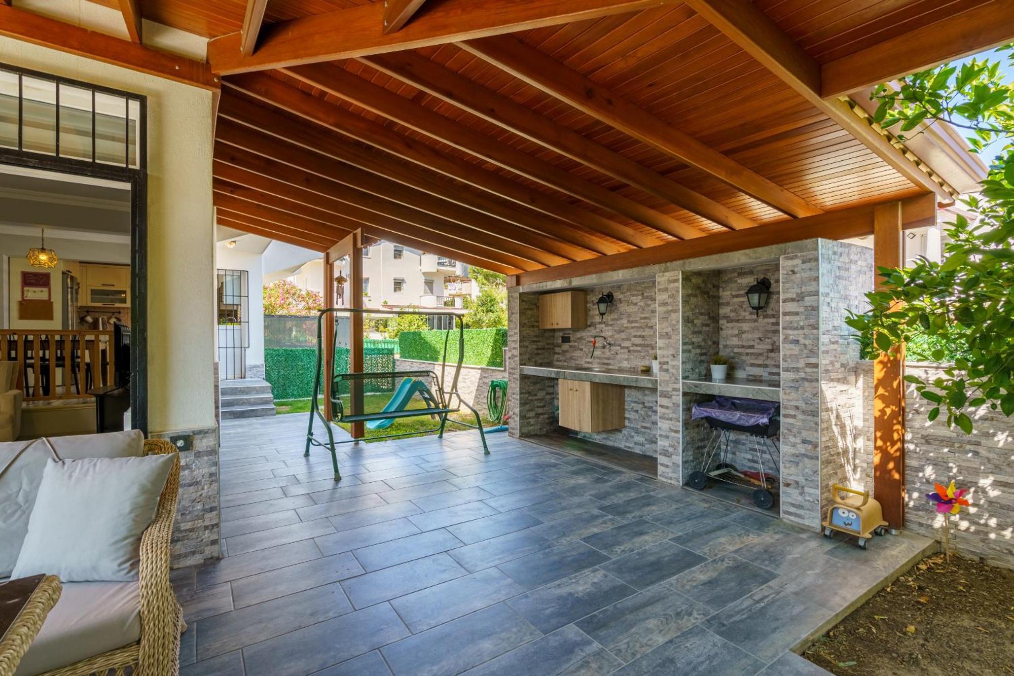 Tatil Evi Semi Detached In Complex With Shared Semi Olympic Swimming Pool In